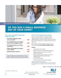 home business insurance generic consumer brochure